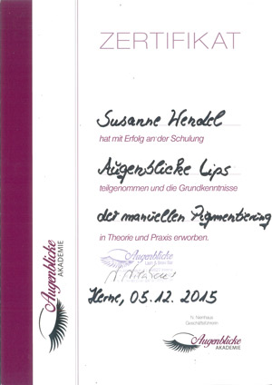 augenblicke zertifikat