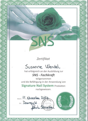 SNS-Zertifikat